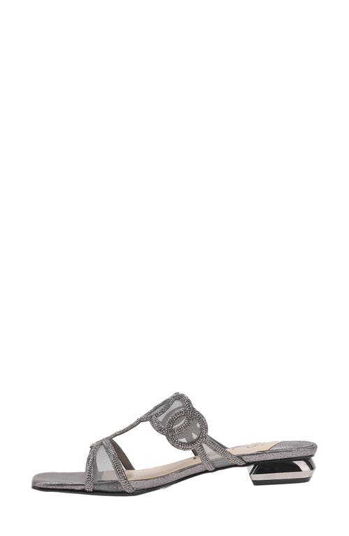 Lady Couture Fab Rhinestone Slide Flat In Multi
