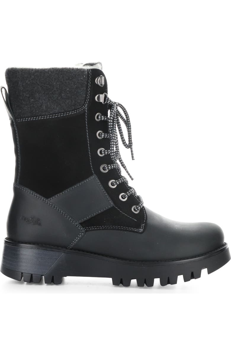 Bos. & Co. Genus Prima Waterproof Platform Bootie, Alternate, color, Black Saddle/Suede/T