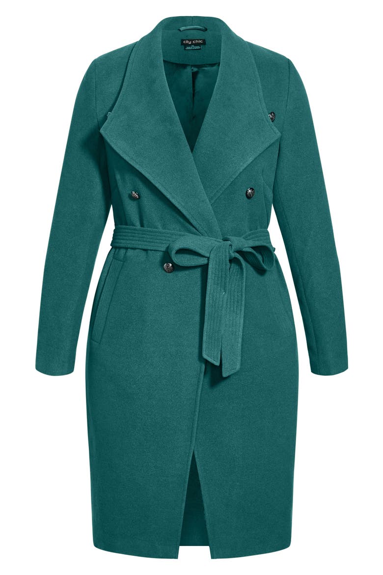 Callie Belted Coat, Alternate, color, GREEN