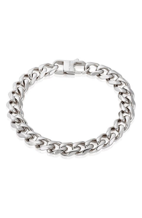 Mens' 11mm Curb Chain Link Bracelet