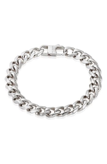 West Coast Jewelry Mens' 11mm Curb Chain Link Bracelet In Silver