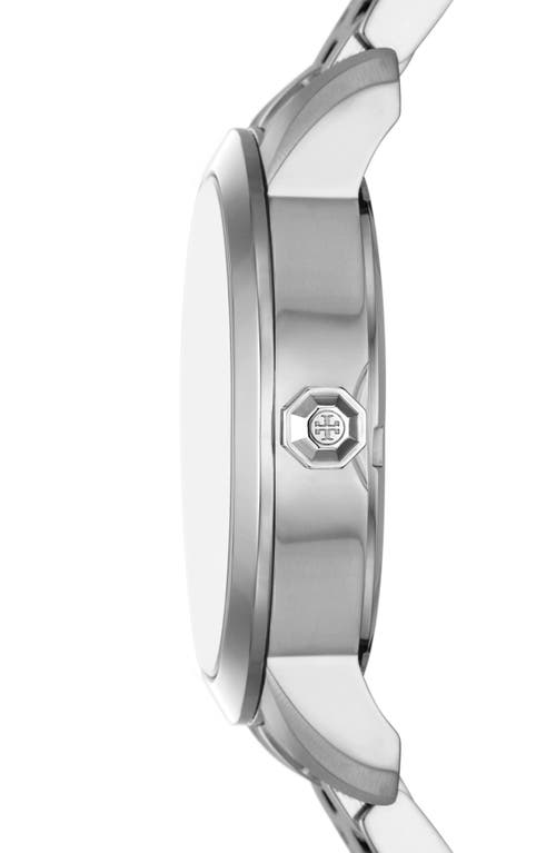 Tory Burch The Tory Bracelet Watch, 34mm In Silver/blue