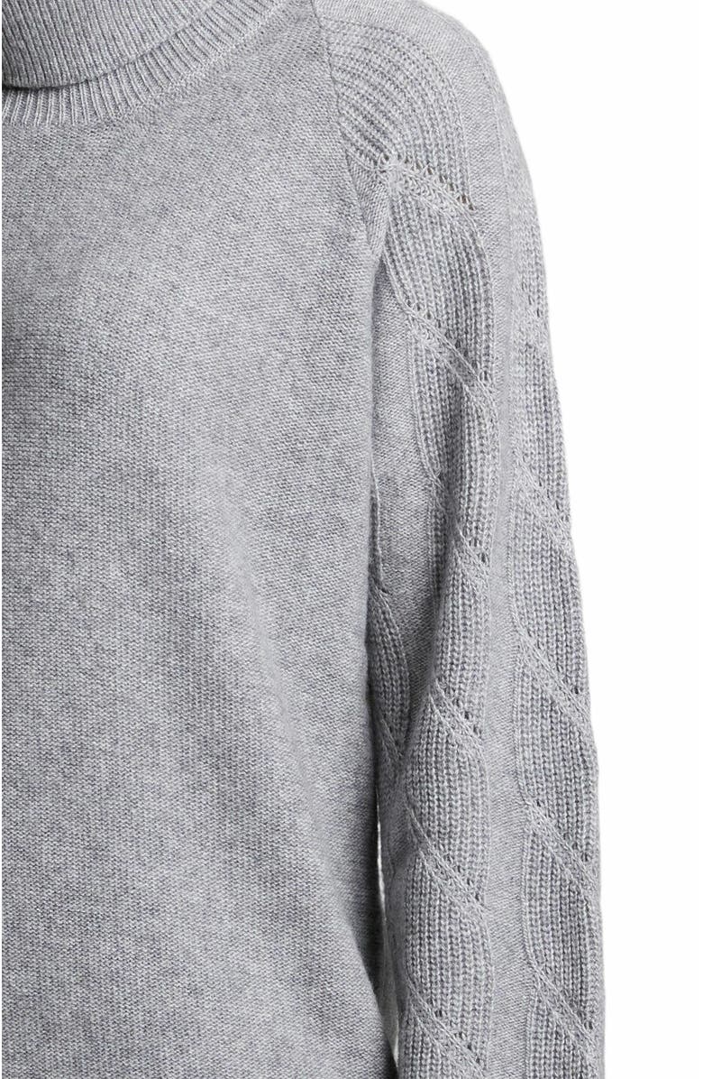 Santorelli DANA Cowl Neck Sweater with Bell Sleeves, Alternate, color, Grey