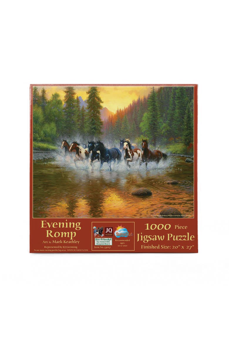 Evening Romp 1000 piece Jigsaw Puzzle for Adults, Alternate, color, Multicolor