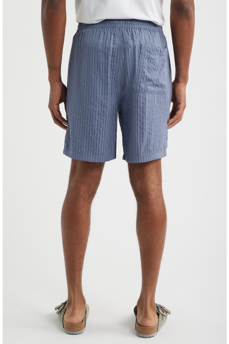 Stripe Seersucker Drawstring Shorts, Alternate, color, GREY FOLKSTONE