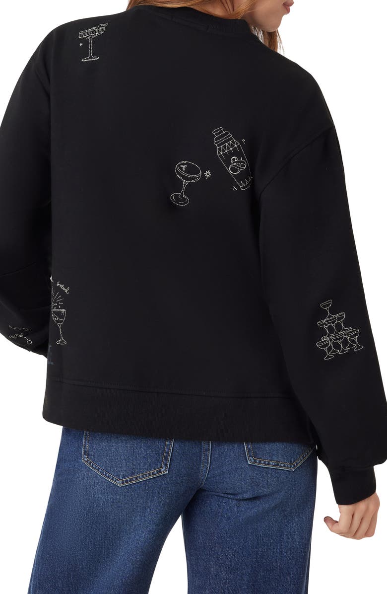 Scotch & Soda Graphic Sweatshirt, Alternate, color, Black