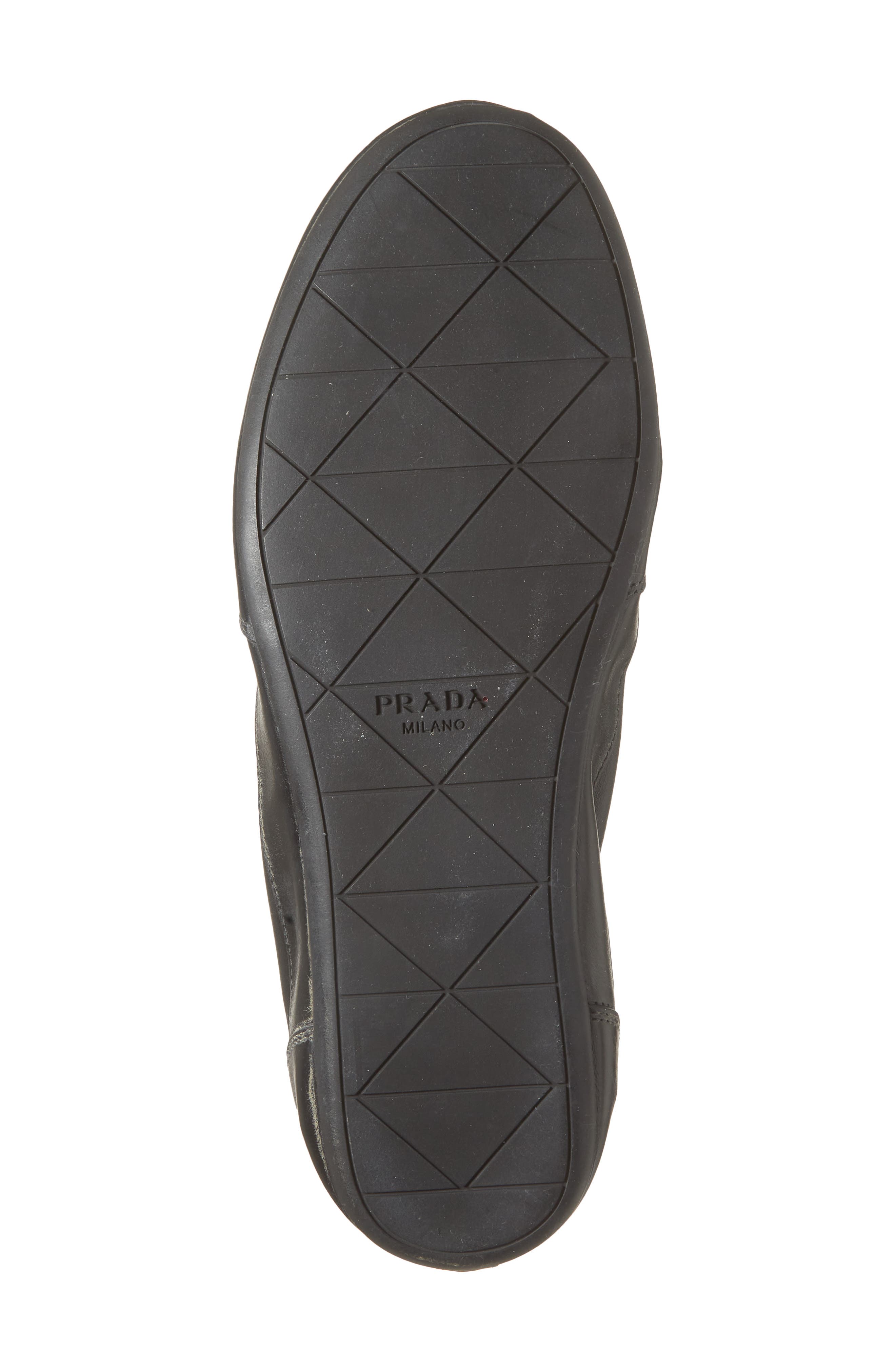 Prada Collapse Low Top Sneaker, Alternate, color, Nero