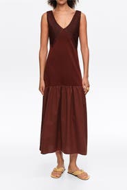 Bimba y Lola Two-Material A-Line Knit Dress