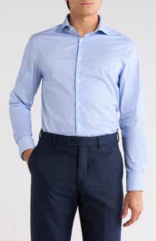 Advanced Tech Stretch Slim Fit Print Dress Shirt