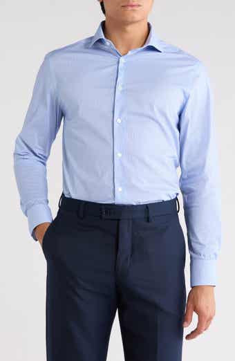 Advanced Tech Stretch Slim Fit Print Dress Shirt