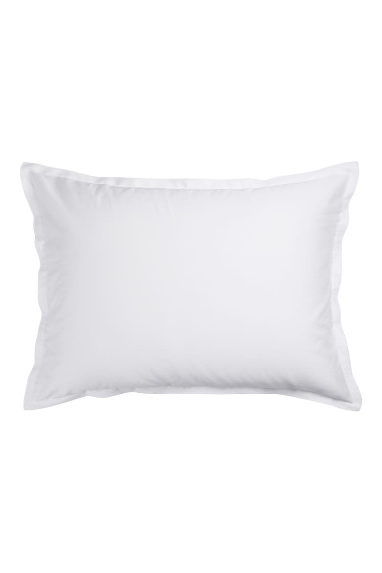 Set of 2 Sateen Shams, Alternate, color, WHITE