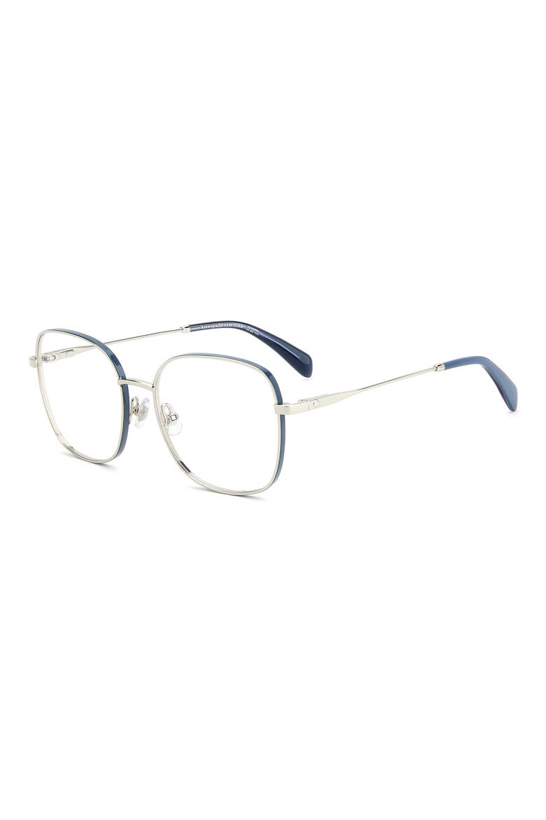 josee 53mm square reading glasses, Alternate, color, BLUE