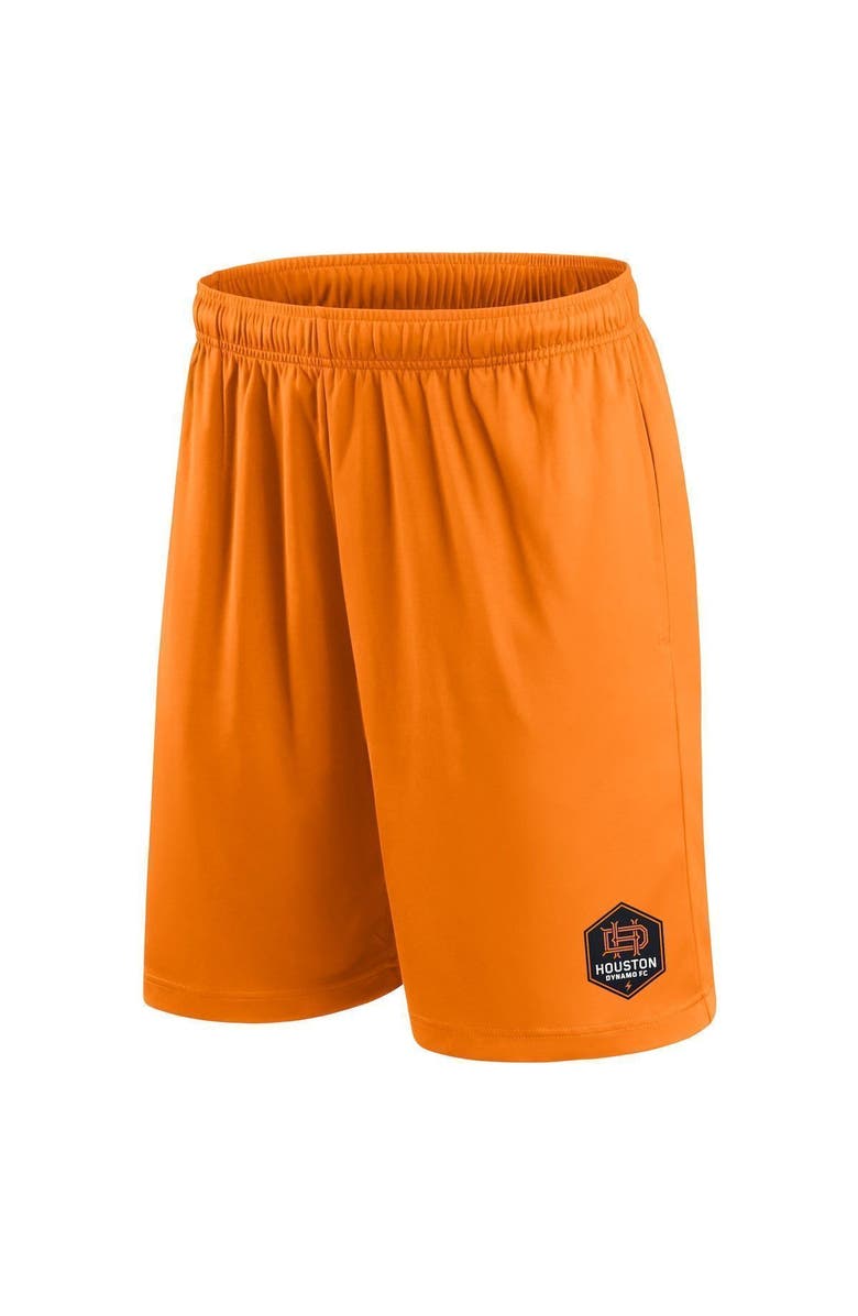 FANATICS Men's Fanatics Branded Orange Houston Dynamo FC Primary Team Logo Shorts, Alternate, color,