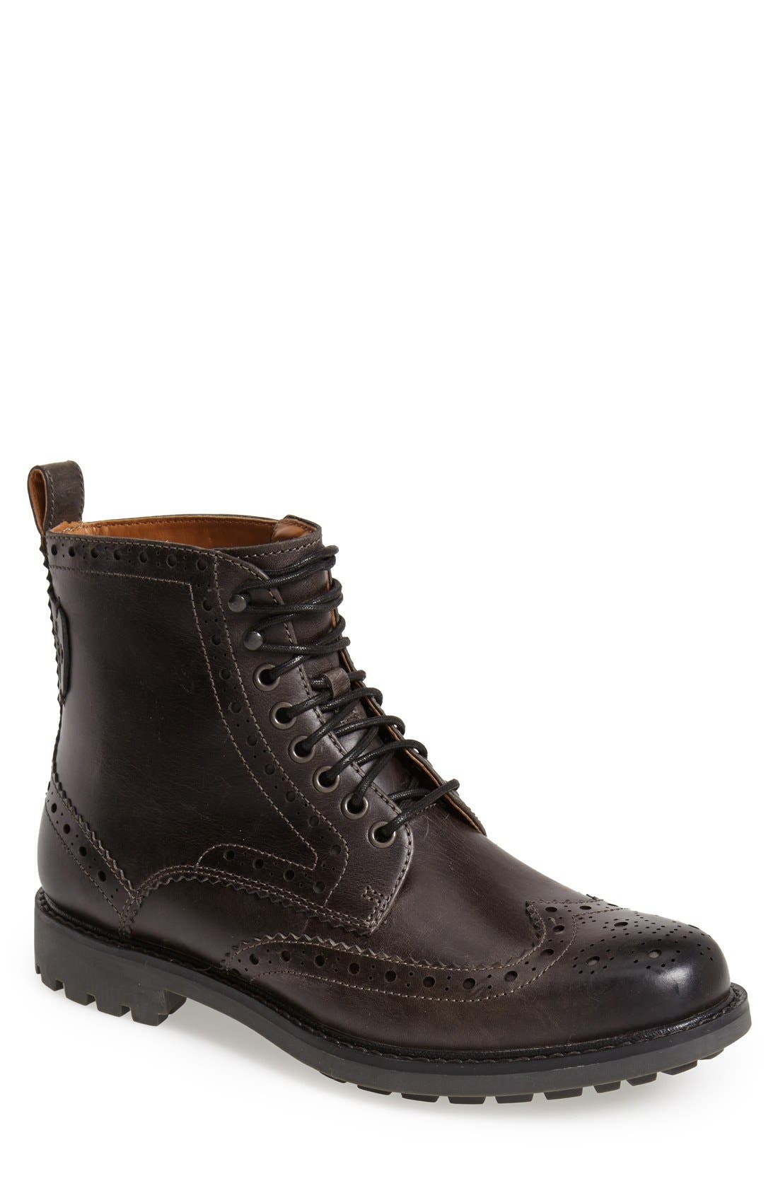 Clarks<sup>®</sup> 'Montacute Lord' Wingtip Boot, Main, color, 
