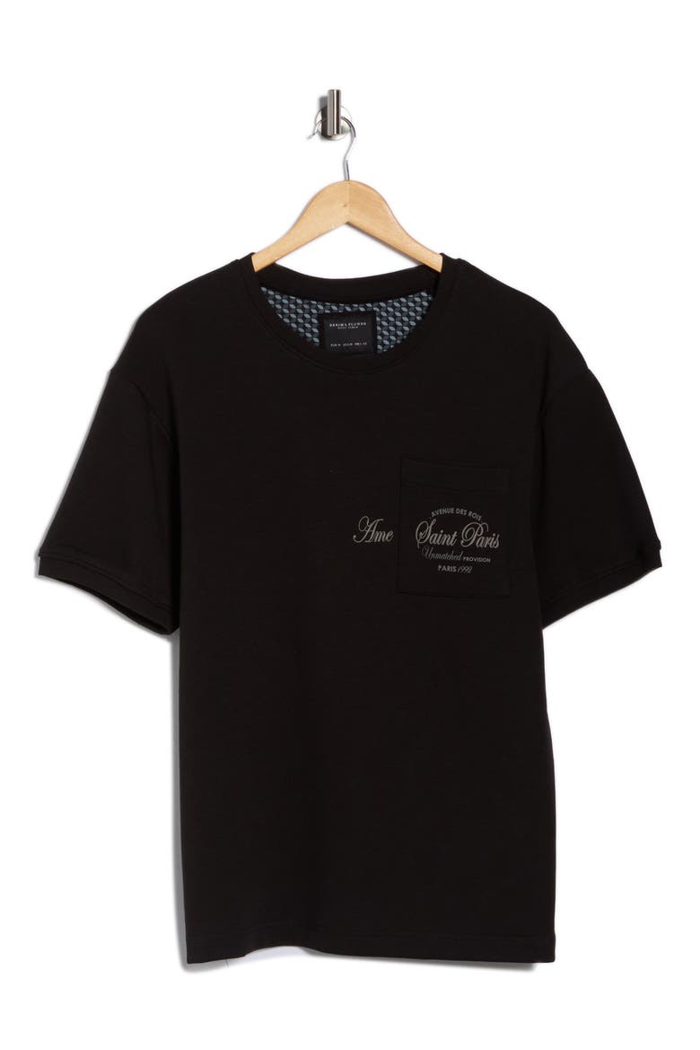 Relaxed Fit Saint Paris Graphic Pocket T-Shirt, Alternate, color, BLACK