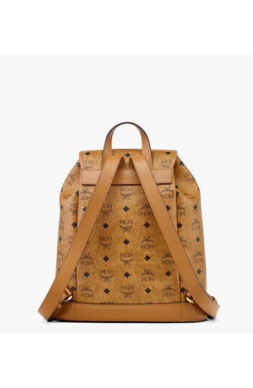 Mcm Small Aren Drawstring Backpack In Brown