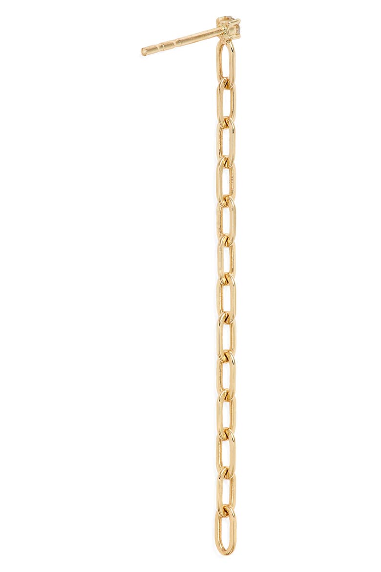 Diamond Chain Link Drop Earrings, Alternate, color, YELLOW GOLD
