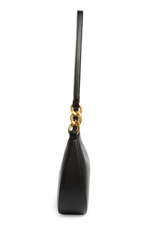 Bcbg Chain Detail Crescent Hobo Bag In Black