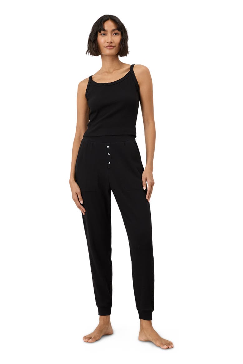 Dream Rib Jogger Made with Organic Cotton, Alternate, color, Black