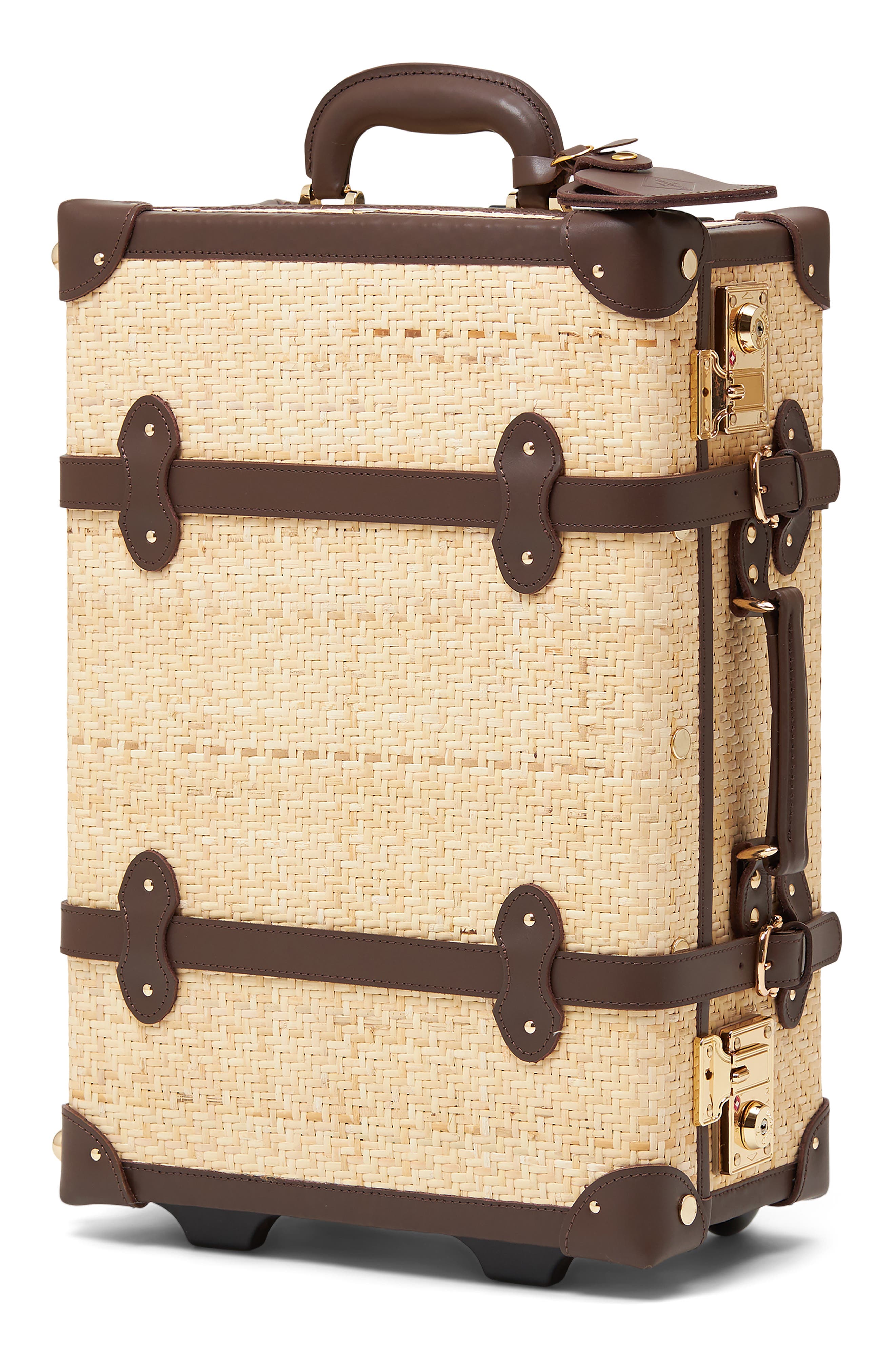 SteamLine Luggage The Explorer 20-Inch Rattan Rolling Carry-On, Main, color, 