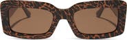 DIFF Indy 51mm Gradient Rectangular Sunglasses