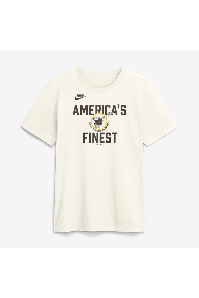 Men's Nike Cream San Diego Padres Cooperstown Collection ‘70s Inspired T-Shirt, Alternate, color, Cream