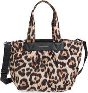 VeeCollective Medium Caba Leopard Print Recycled Polyester Tote
