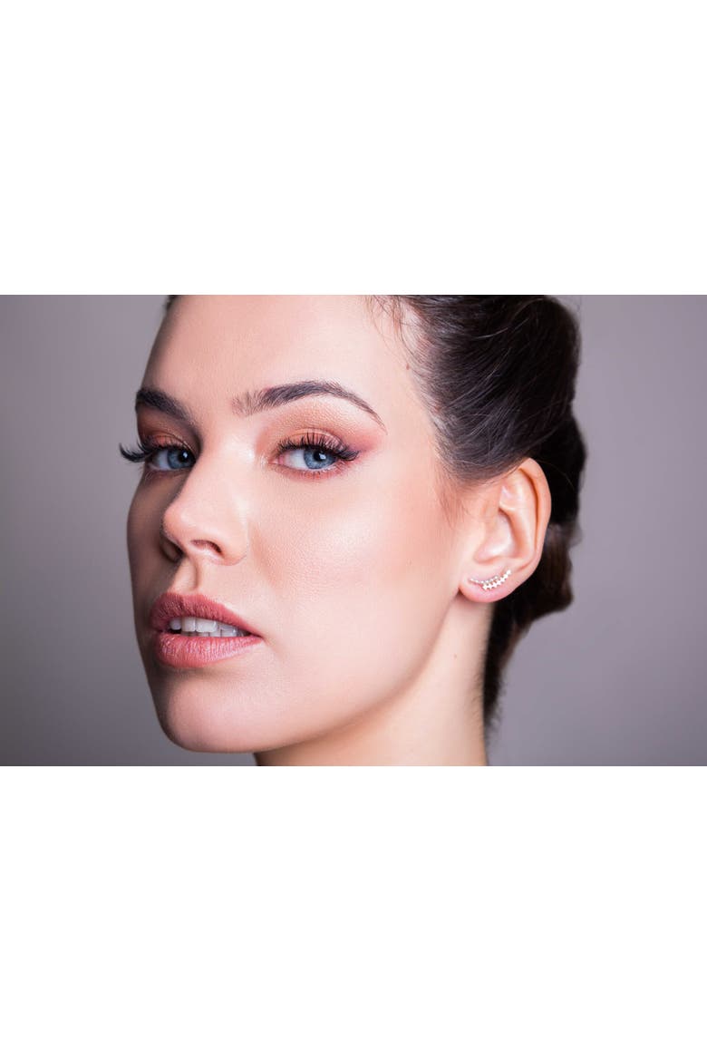 Ear Cuff Earrings, Alternate, color, Silver Gold Plated
