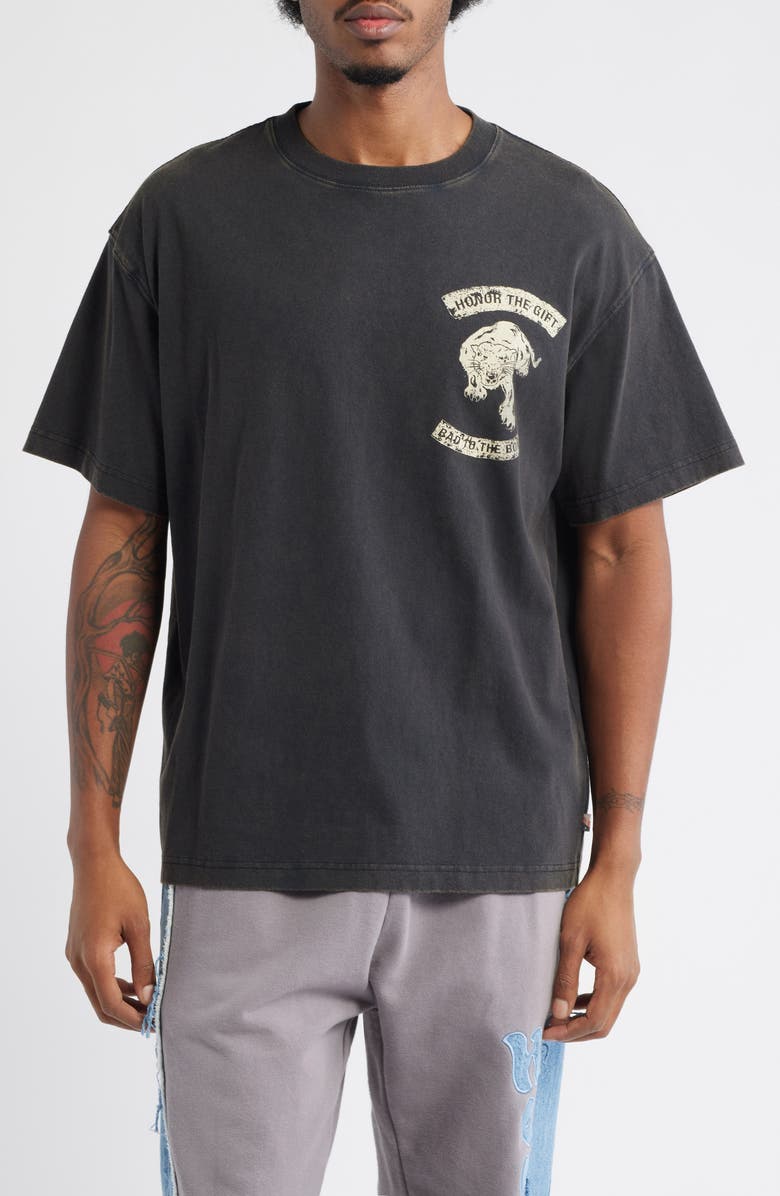 HONOR THE GIFT Bad to the Bone Graphic T-Shirt, Main, color, Black