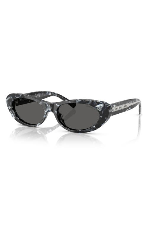 Tiffany & Co . 55mm Oval Sunglasses In Gray