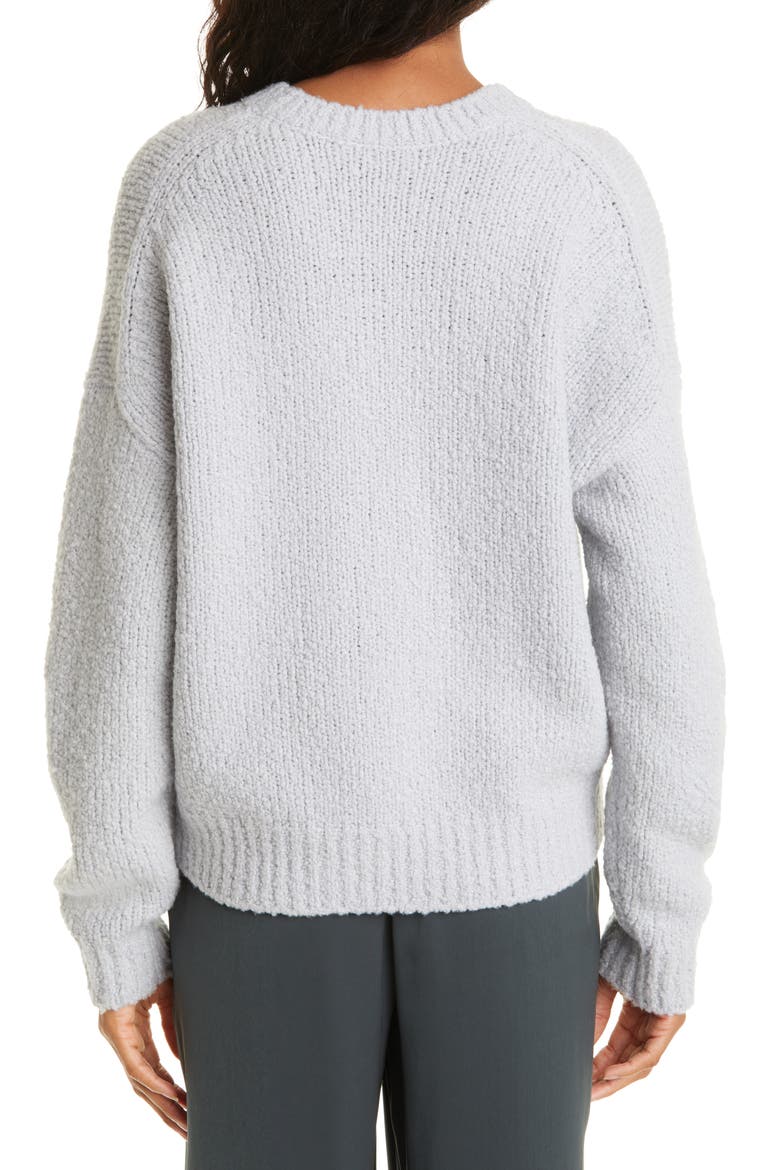 Slub Wool Blend Crewneck Sweater, Alternate, color, PLATINUM BLUE