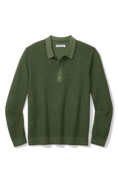 Coolside Valley Long Sleeve Polo Sweater