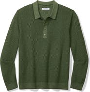 Tommy Bahama Coolside Valley Long Sleeve Polo Sweater