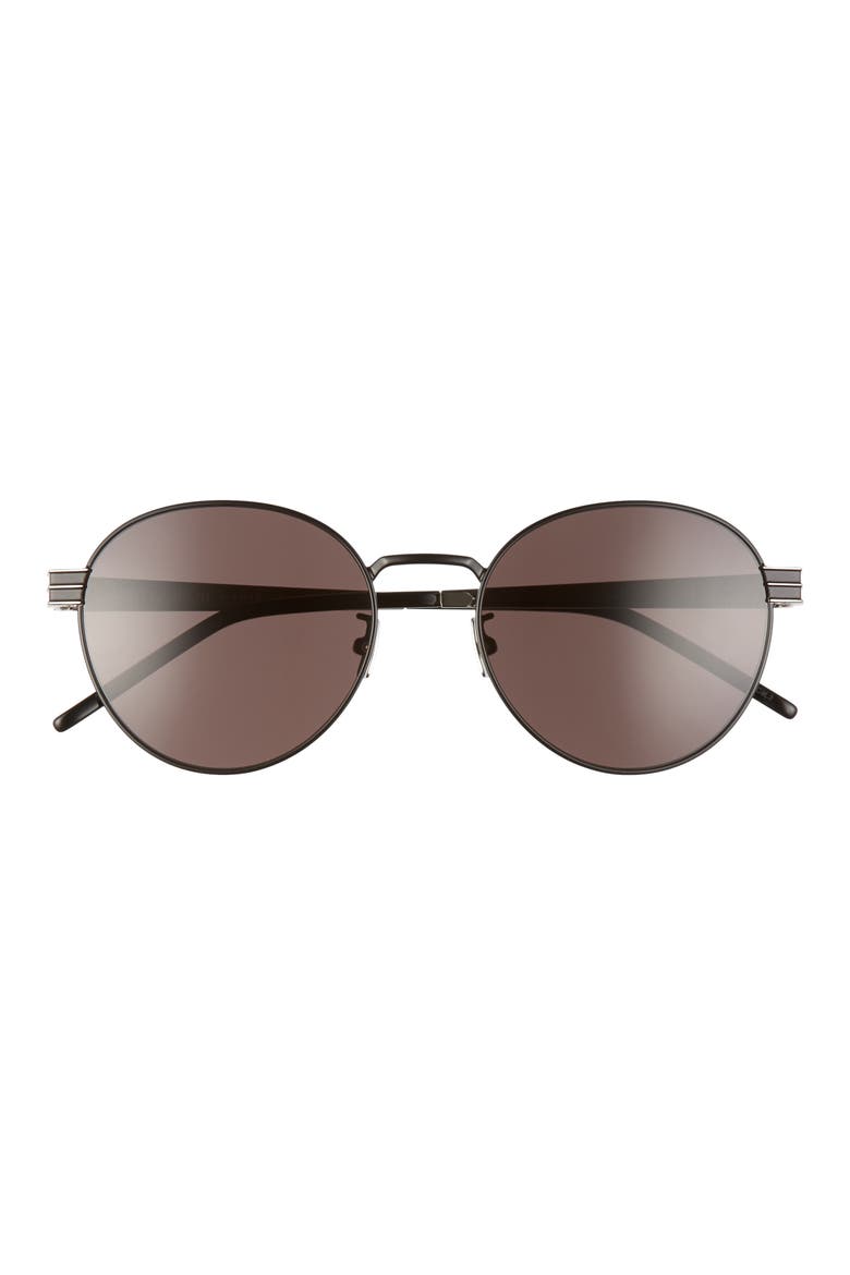 55mm Oval Sunglasses, Main, color, SEMI MATTE/ BLACK