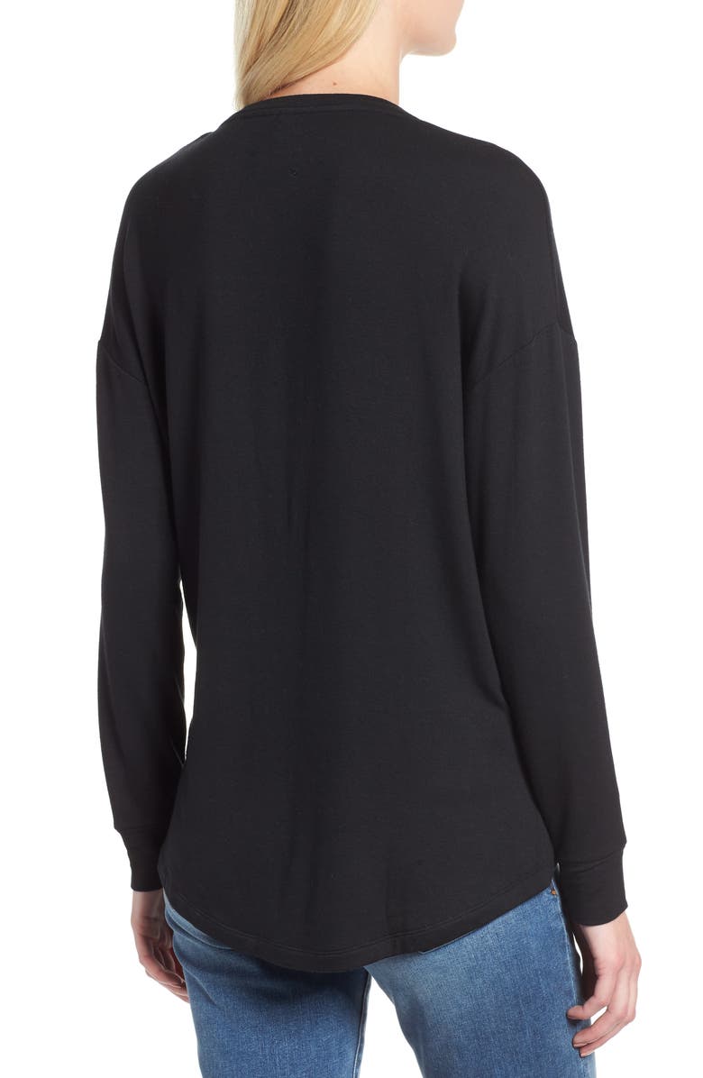 Lou & Grey Signaturesoft Split Neck Top, Alternate, color,