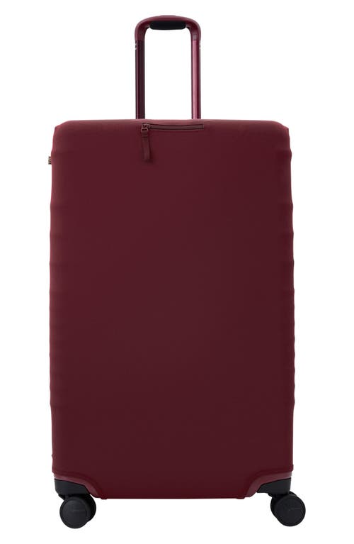 Beis Béis The Large Check-in Luggage Cover In Burgundy