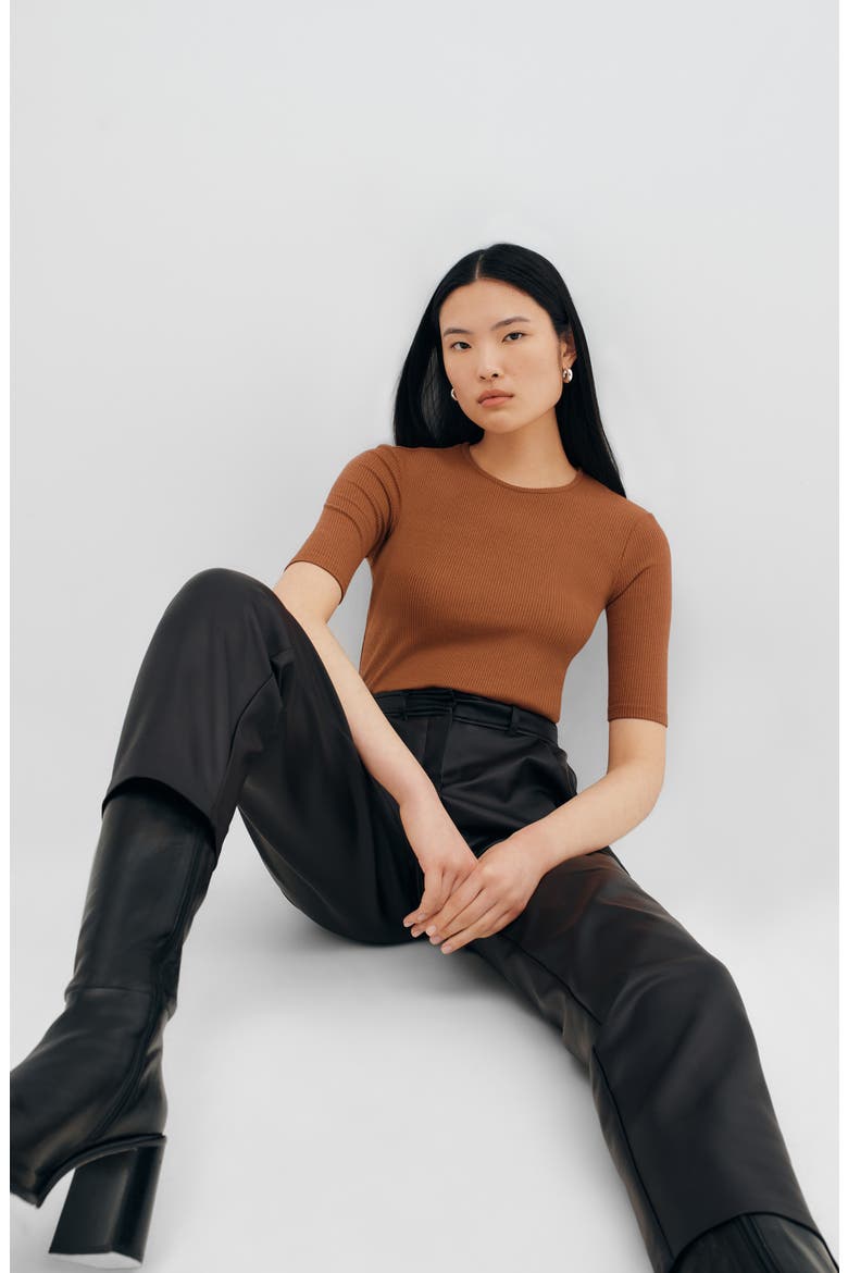 Seneca Rib Top, Alternate, color, CINNAMON BROWN
