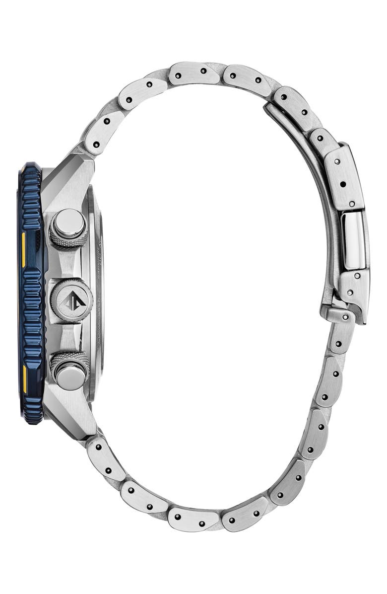 Citizen Promaster Air Skyhawk A-T Chronograph Bracelet Watch, 46mm, Alternate, color, Silver-Tone