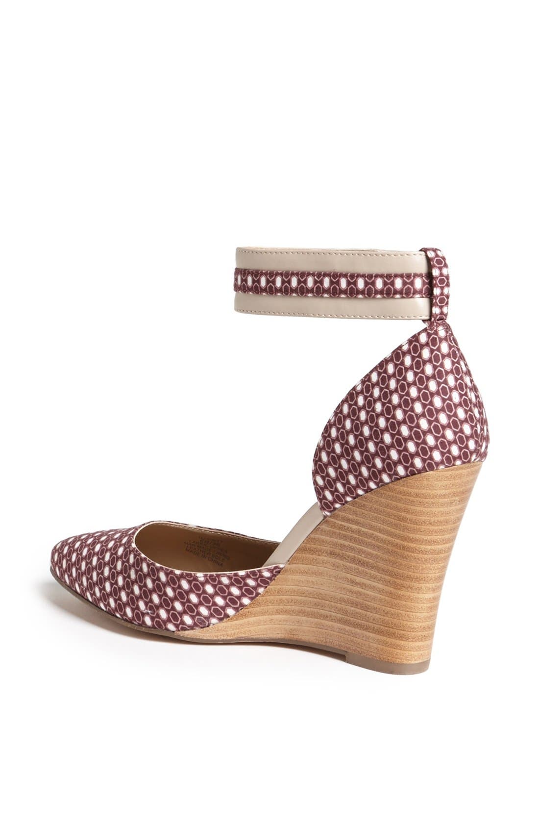 by Julianne Hough 'Caity' Ankle Strap Pump, Alternate, color, DEEP RED