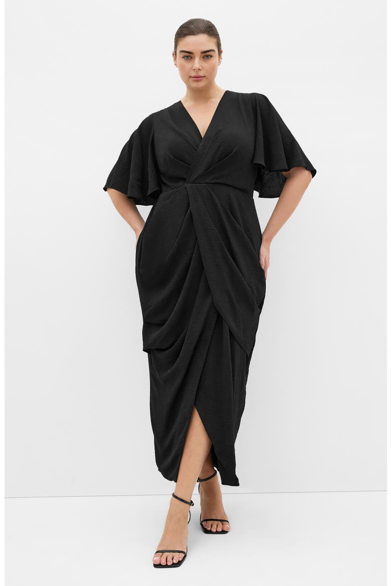 Braelynn High-Low Maxi Dress, Alternate, color, BLACK