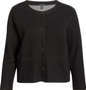 Eileen Fisher Button Front Organic Cotton Jacket