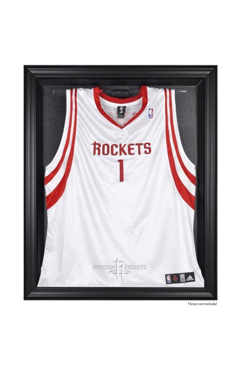 FANATICS AUTHENTIC Houston Rockets Black Framed Team Logo Jersey Display Case, Main, color, 