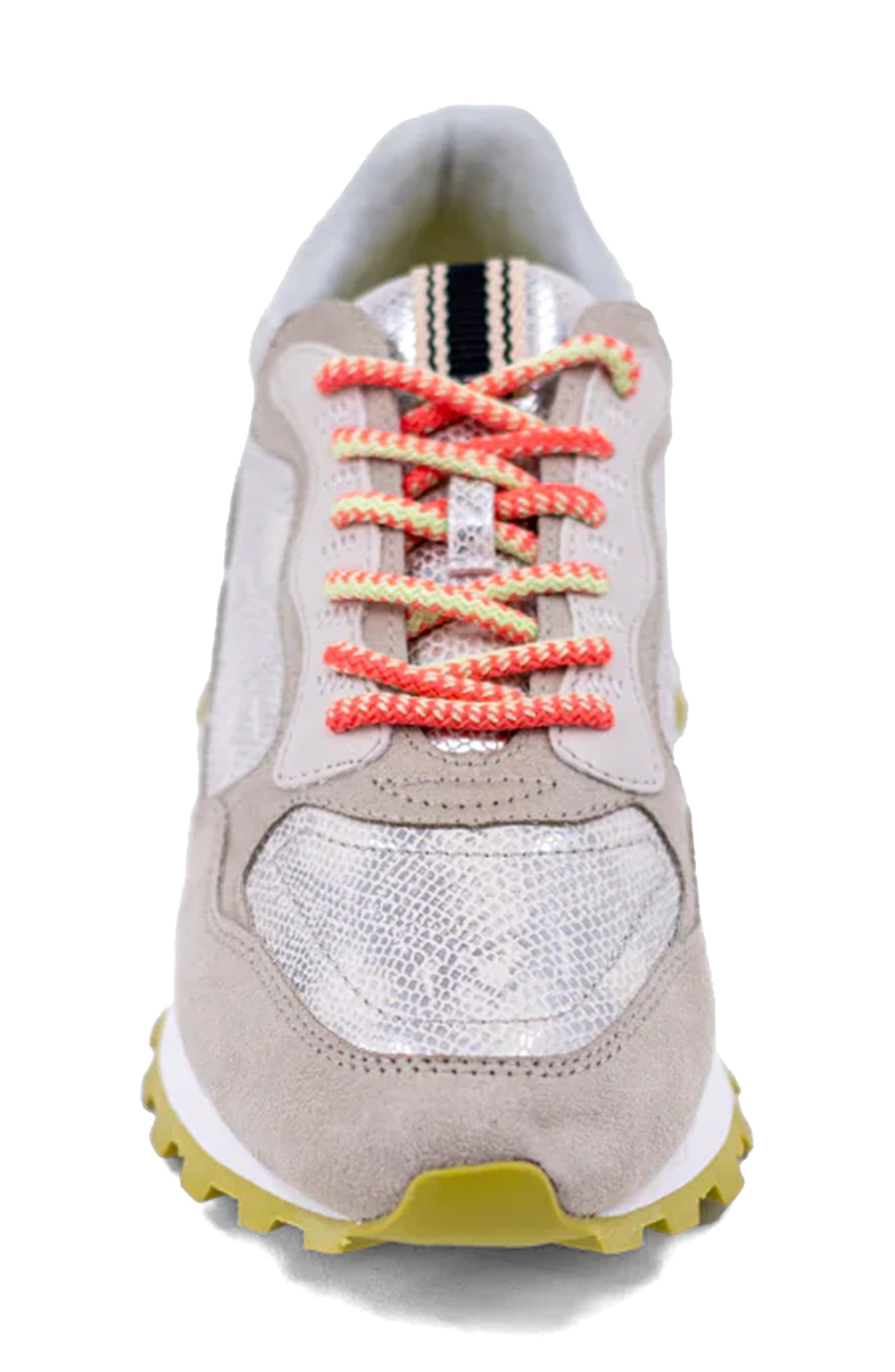 SHUSHOP Phoebe Sneaker, Alternate, color, Silver Snake