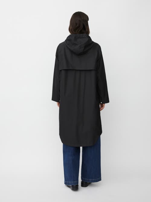 Masai Copenhagen Matheia Long Sleeve Hooded Coat In Black