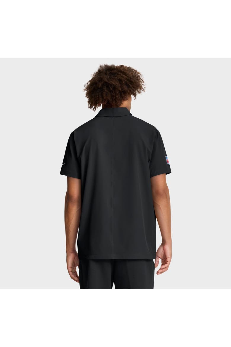 Men's Nike Black Detroit Lions Sideline Woven Dri-FIT Polo, Alternate, color, Black