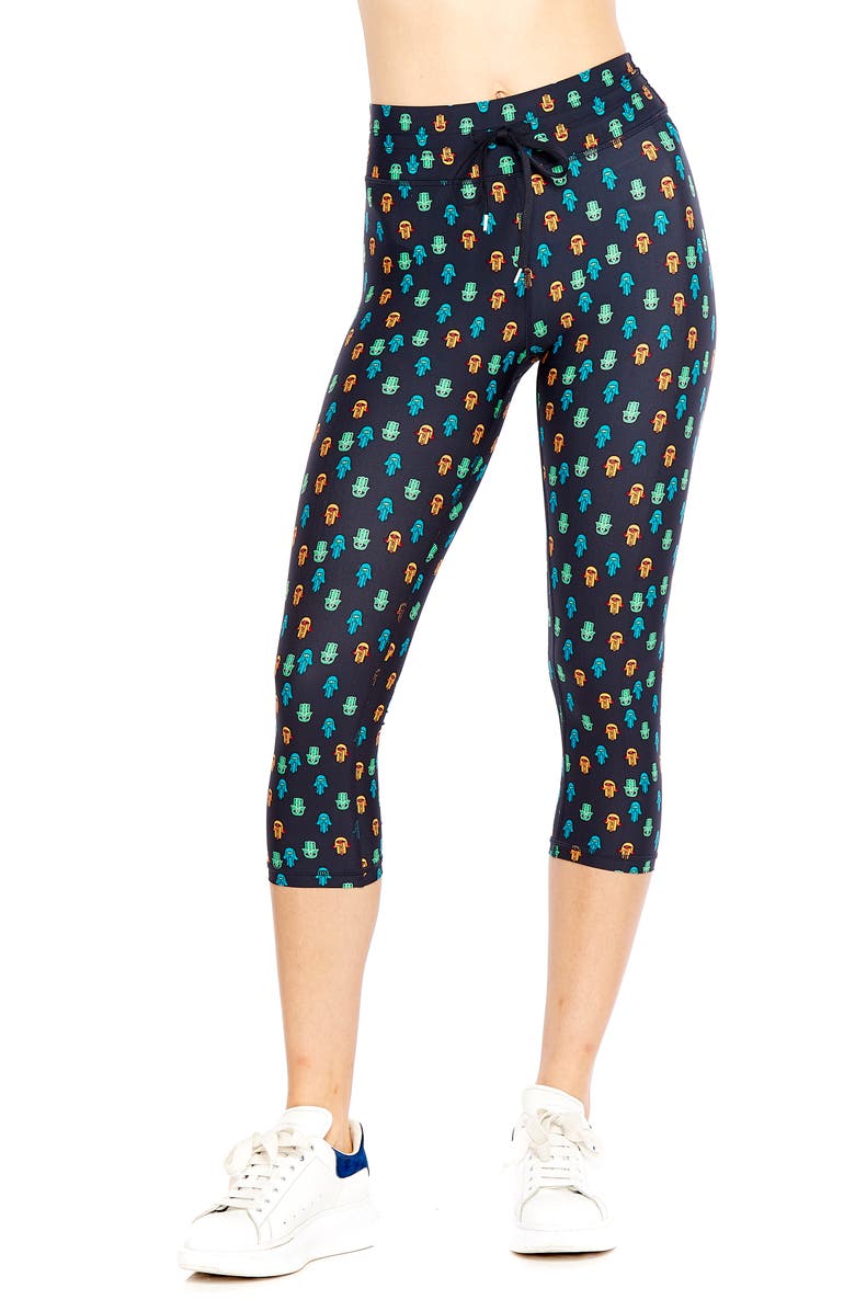 The Upside Evil Eye NYC Crop Leggings, Main, color, 