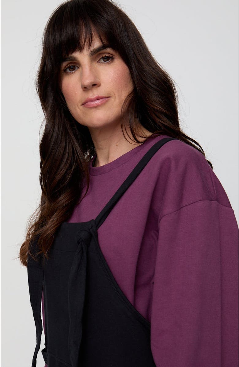 Turtledove London Organic Cotton Lila Jumpsuit, Alternate, color, Black