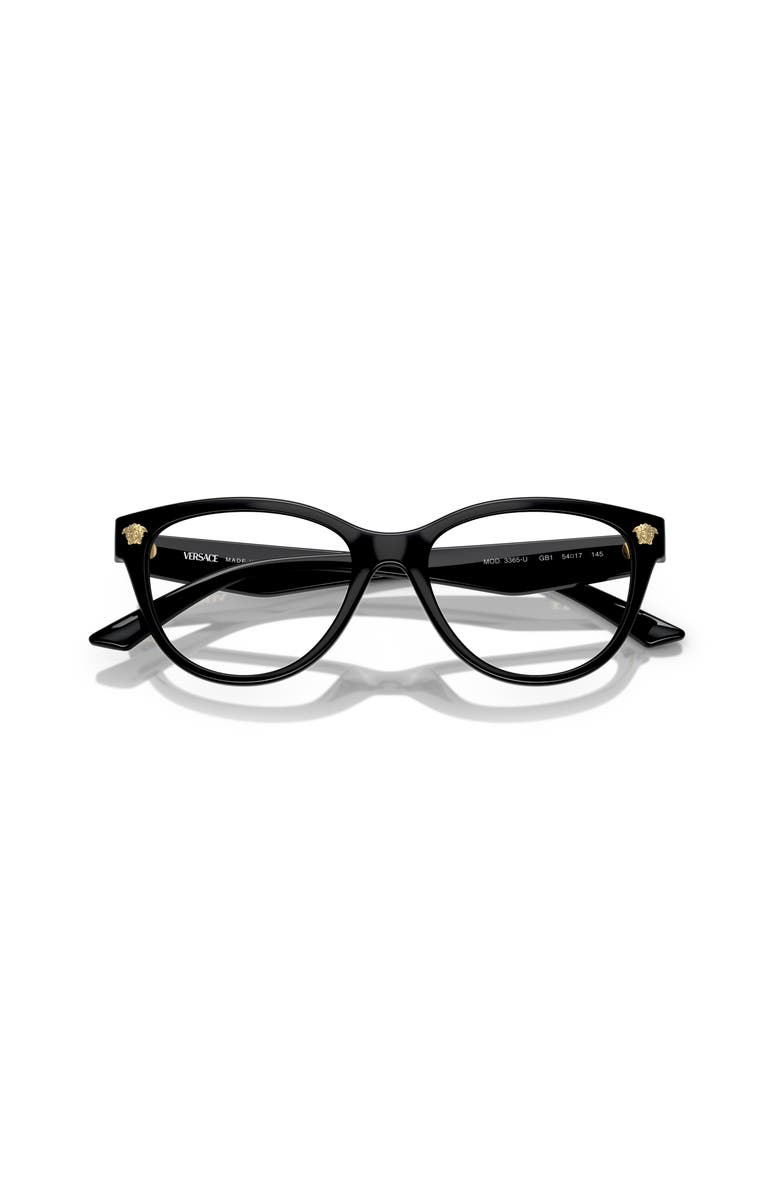 Versace 54mm Phantos optical glasses, Alternate, color, Black