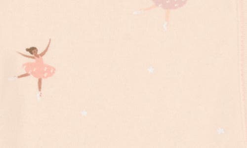 Mori Print Zip One-piece Footie Pajamas In Ballerina Print