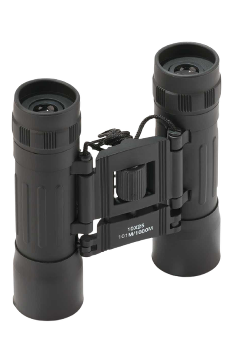Heebie Jeebies 10x25 Compact Travel Binoculars, Alternate, color, Black